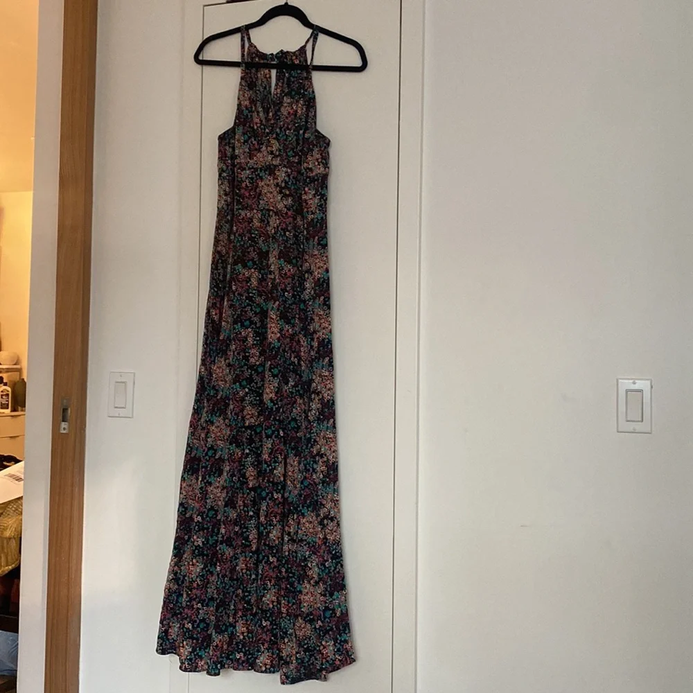 100% Silk Kachel Maxi Dress - Picture 3 of 7